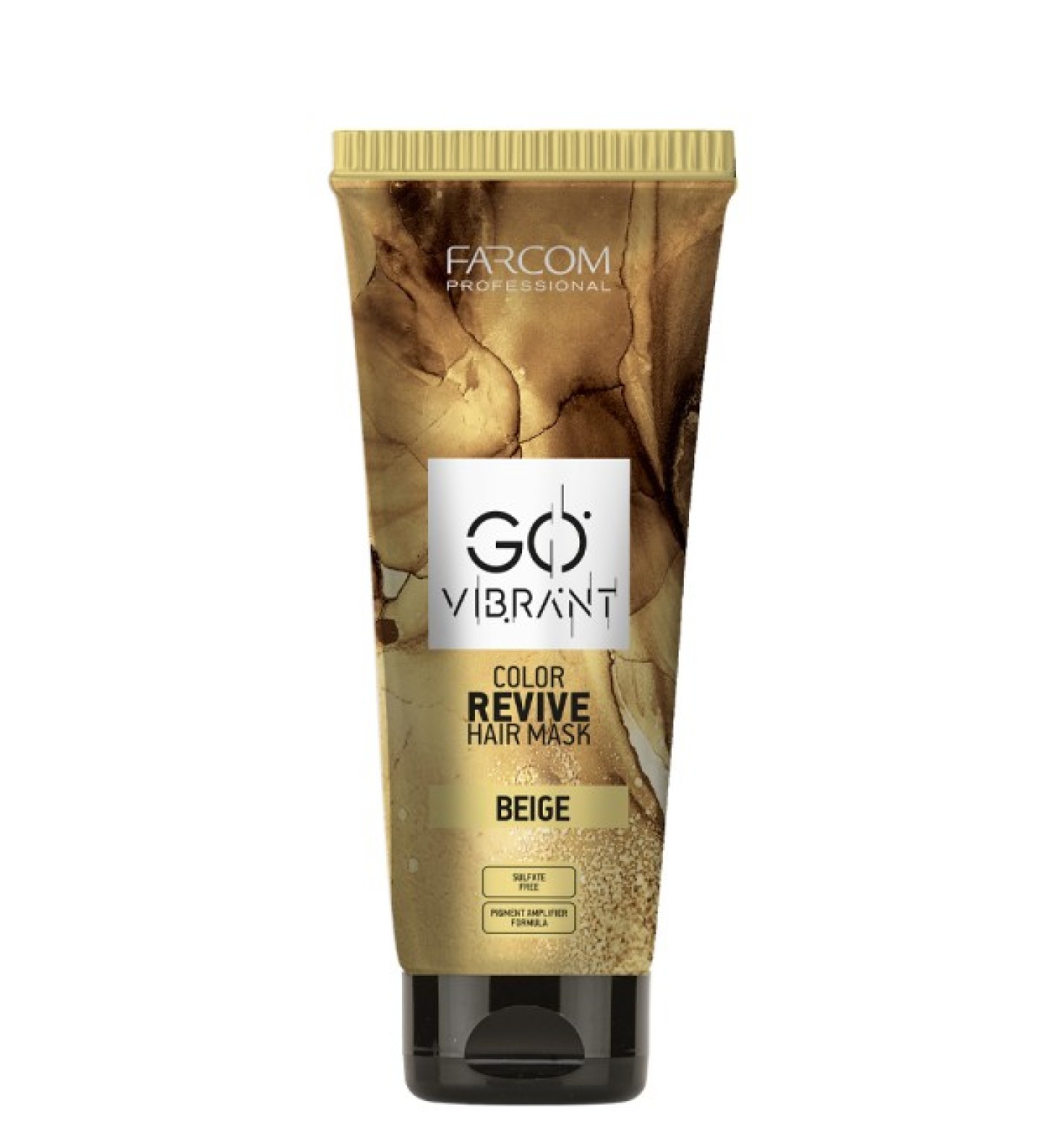 prodotto FARCOM GO VIBRANT MASK BEIGE 200ML<br>Maschera colorata beige.