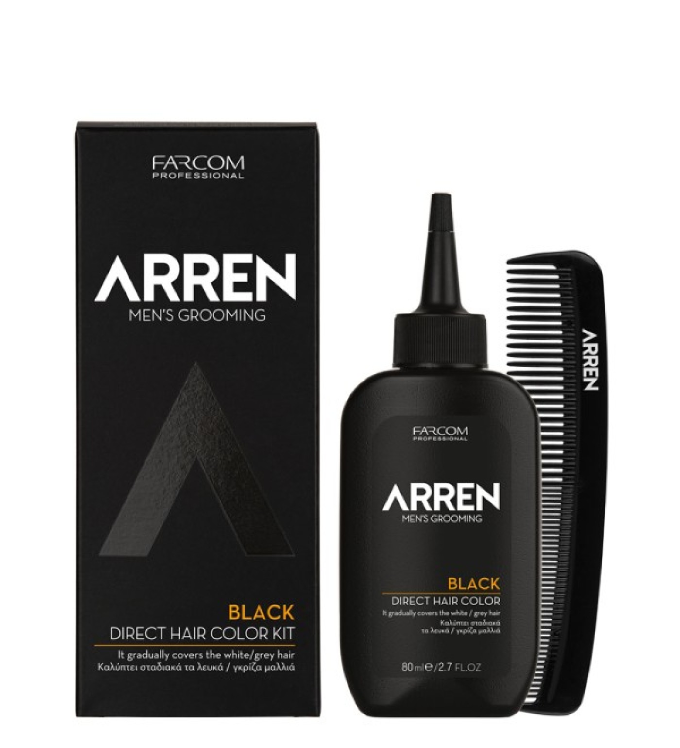 prodotto KIT COLORAZIONE DIRETTA ARREN 80ML<br>Copre gradualmente i capelli grigi/bianchi