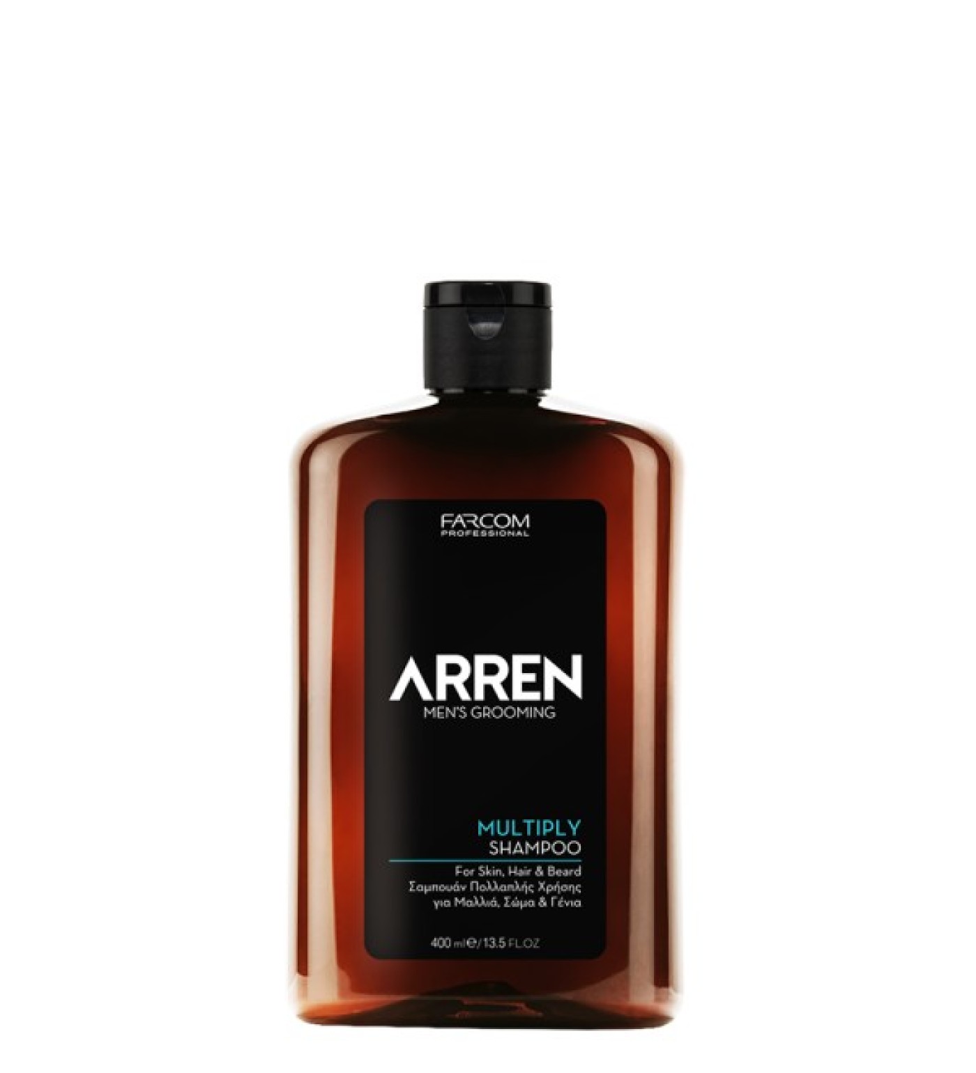 prodotto SHAMPOO ARREN MULTIPLY 400ML<br>Multiuso barba, capelli e corpo.